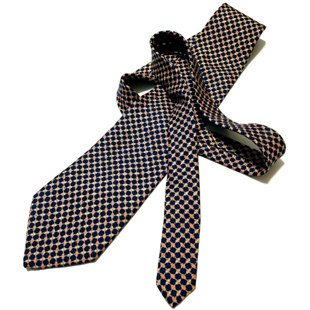 EUC Brooks Bros Silk Printed Chain Tie